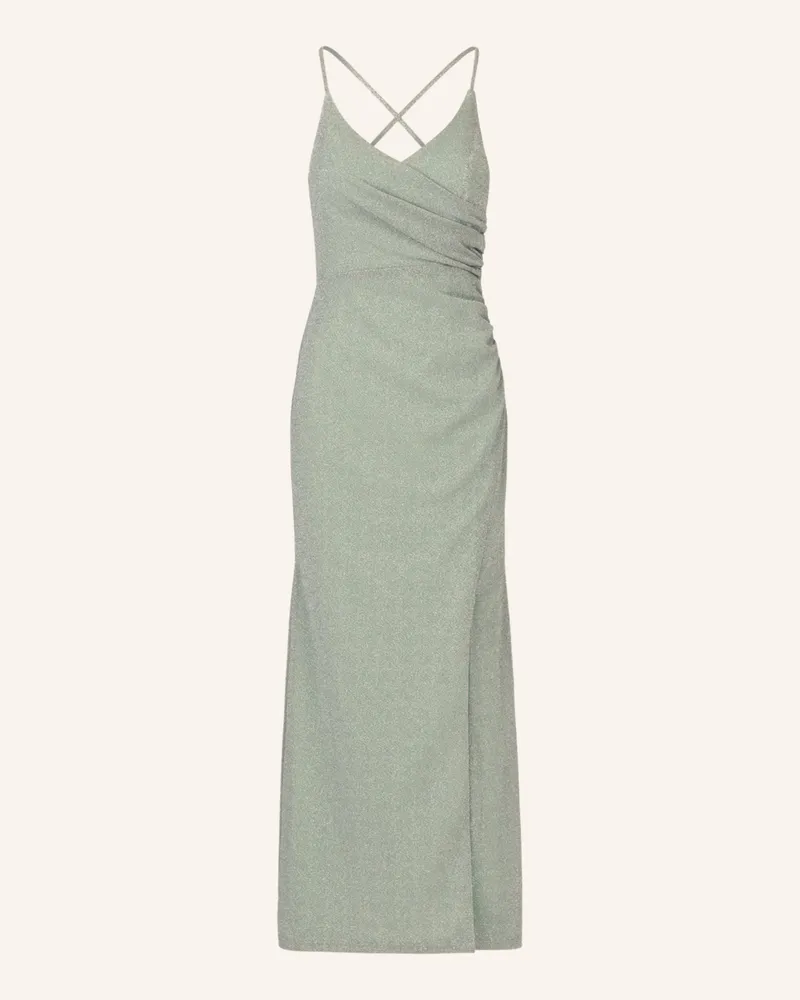 Apart Abendkleid mit Glitzergarn Hellgrün
