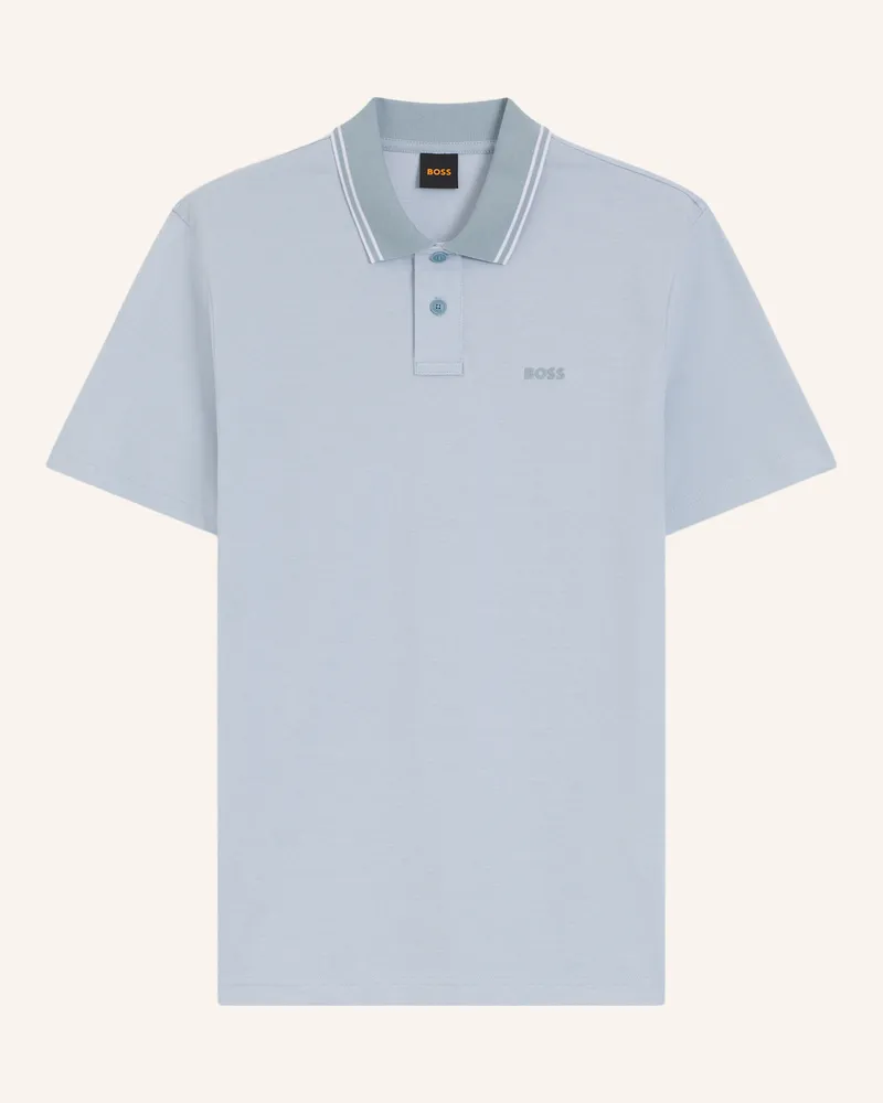 HUGO BOSS Piqué-Poloshirt PEOXFORDNEW Hellblau