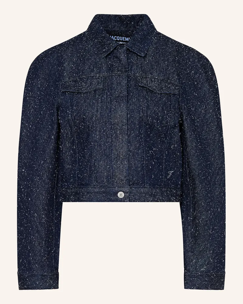 Jacquemus Jeansjacke La Veste De-Nimes Ovalo blau 380