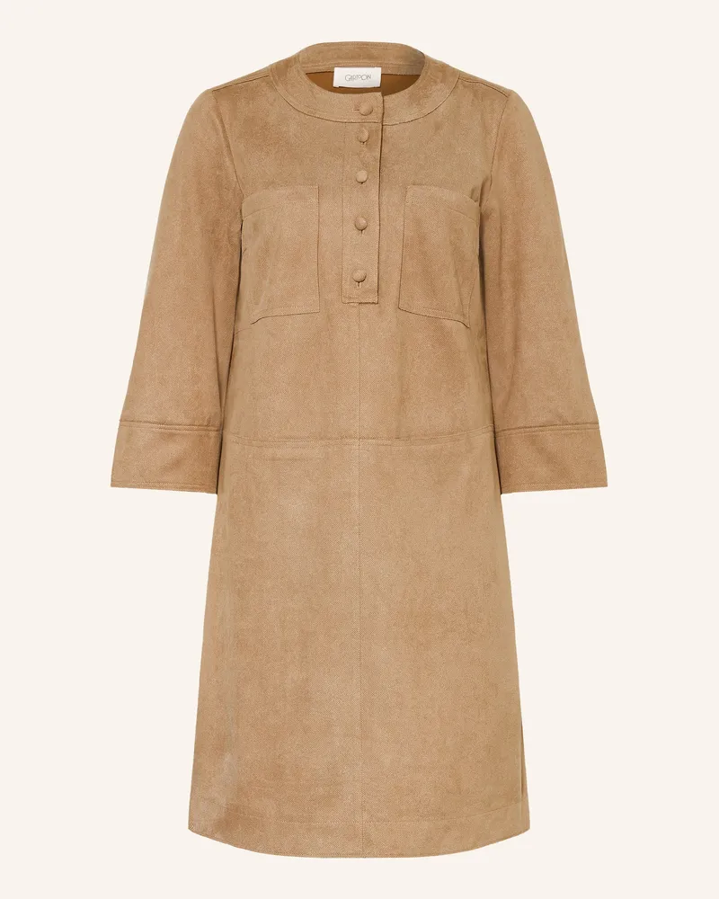 Cartoon Kleid Mit 3/4-Arm braun Camel