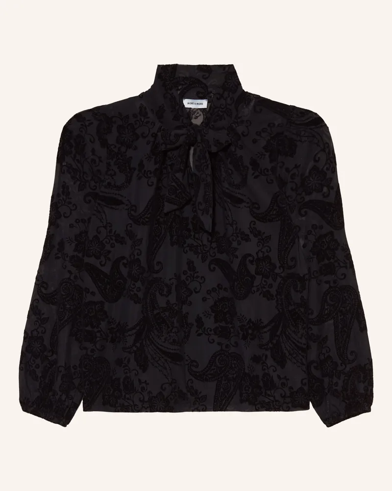 More & More Schluppenbluse schwarz Schwarz