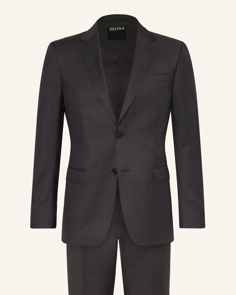 Ermenegildo Zegna Anzug Extra Slim Fit grau Dunkelgrau