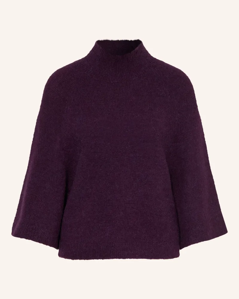 Luisa Cerano Pullover Mit Alpaka Und 3/4-Arm lila Dunkellila