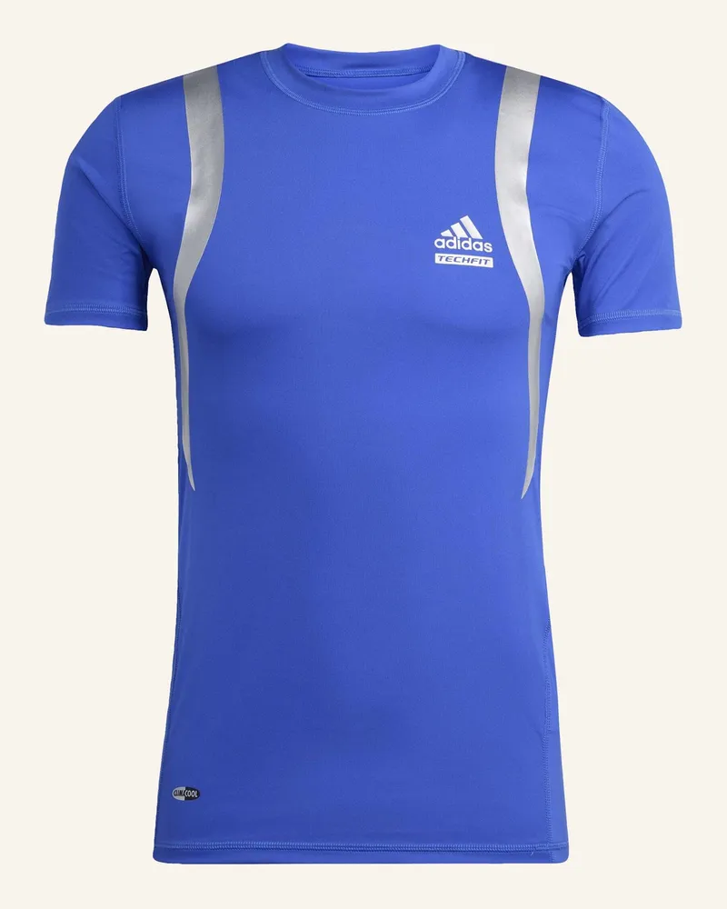 adidas ARCHIVE TECHFIT TIGHT T-SHIRT Blau