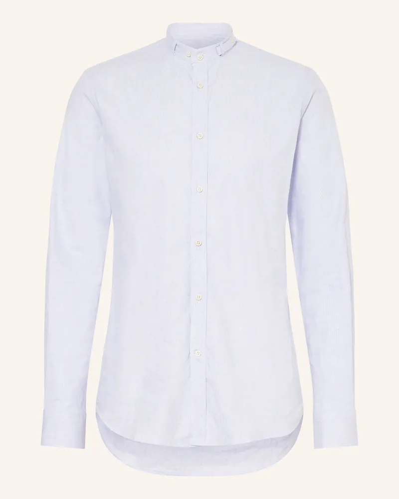 Gottseidank Trachtenhemd Lenz Slim Fit Mit Stehkragen blau Hellblau