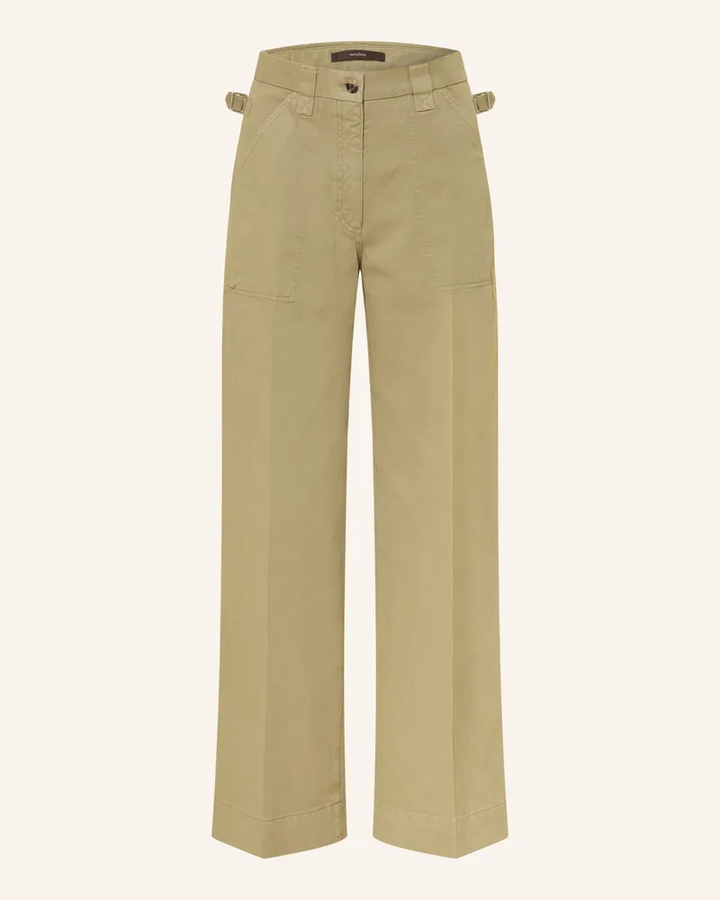 windsor. Wide Leg Jeans gruen 327