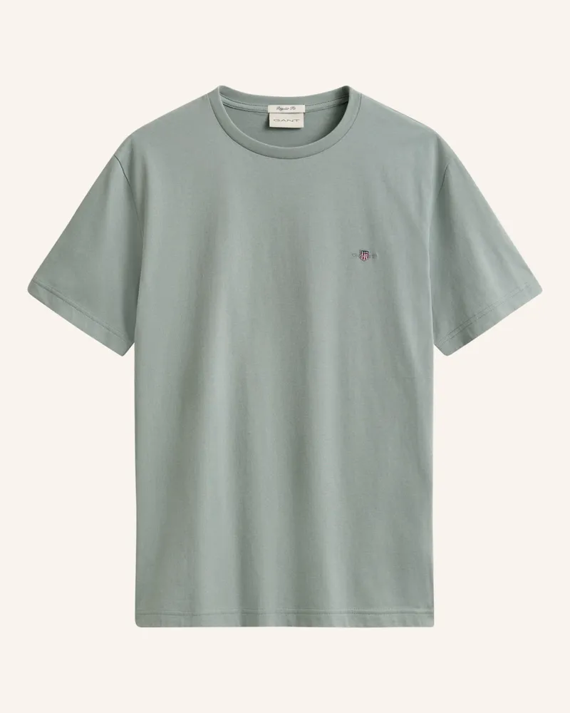 Gant T-Shirt grau Hellgrün