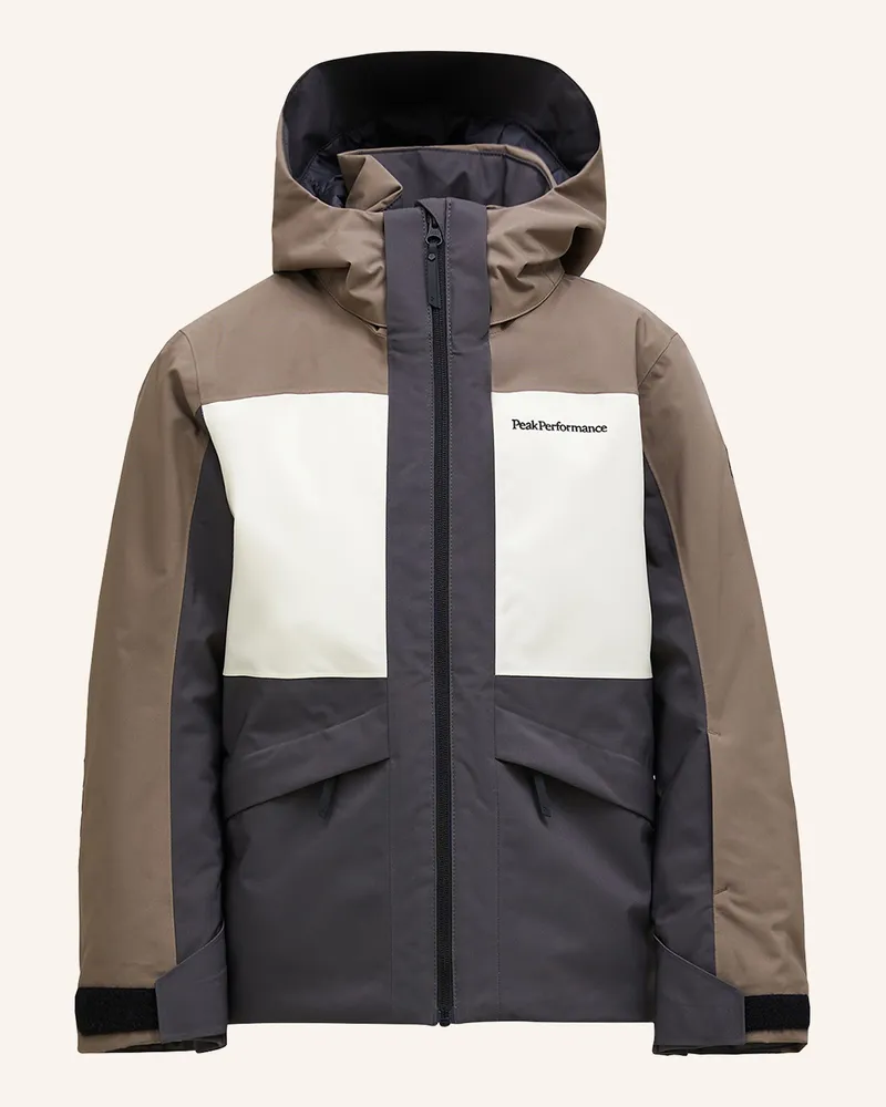 Peak Performance Jr Gravity Hipe® 2l Insulated Shell Jacket Skijacke braun Hellbraun