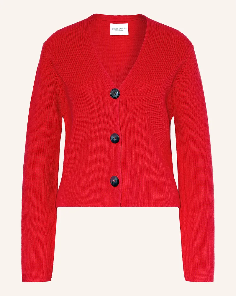 Marc O'Polo Strickjacke rot Rot