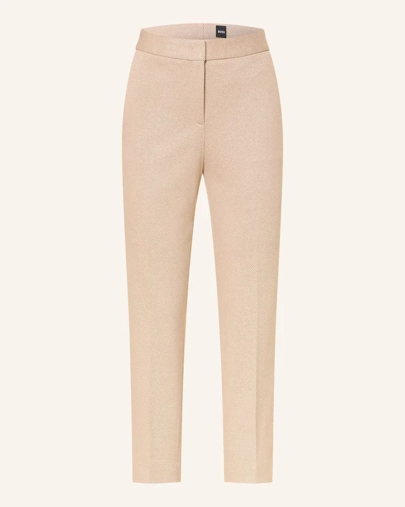 HUGO BOSS 7/8-Hose Tapria beige Hellbraun