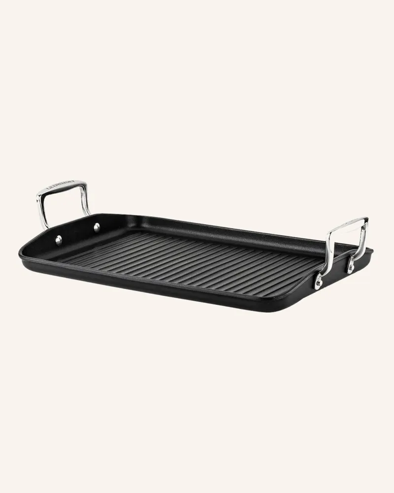 Le Creuset Grillplatte Aluminium Antihaft schwarz Schwarz