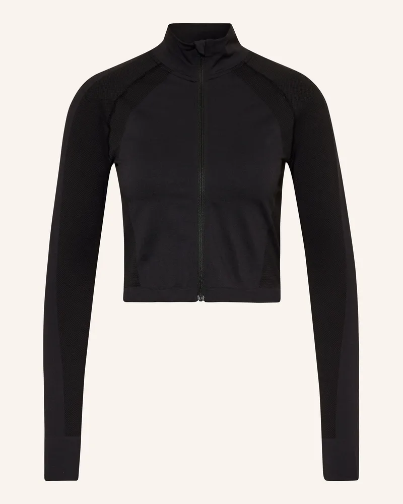 Sweaty Betty Cropped-Trainingsjacke ATHLETE Schwarz