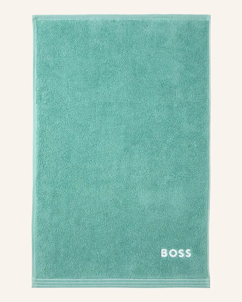 HUGO BOSS Gästetuch 2er Set Edge gruen Hellgrün