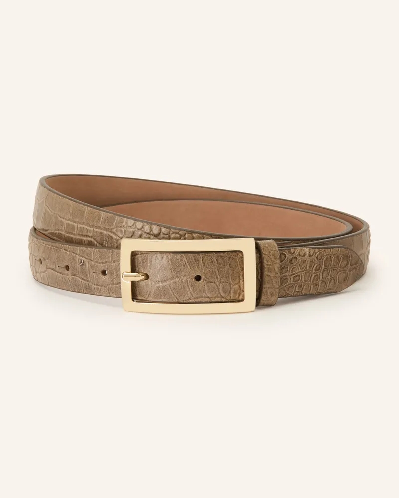 Reptile's House Ledergürtel Louisiana beige Taupe