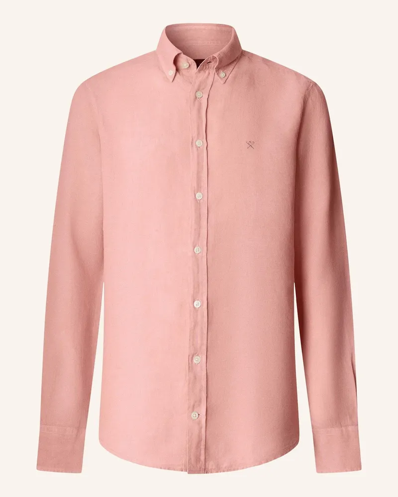 Hackett Freizeithemd Ess Gmd Linen Brpt rosa Rosa