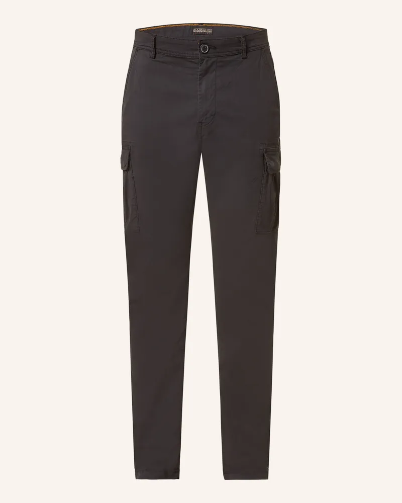 Napapijri Cargohose Yasuni Extra Slim Fit schwarz Schwarz