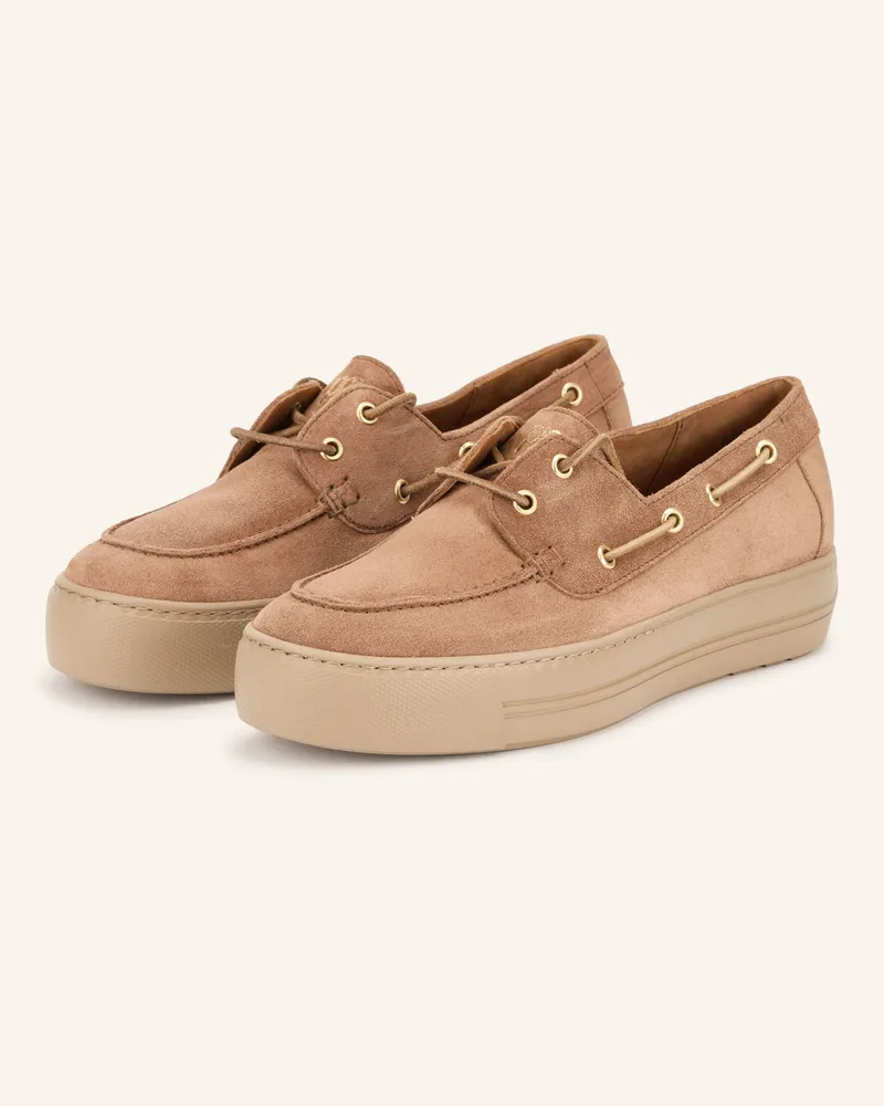 paul green Bootsschuhe Grain braun Camel
