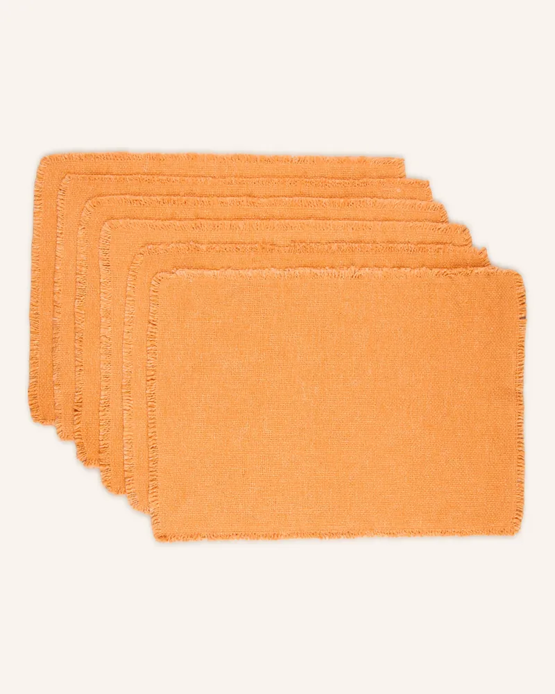 Pad 6er-Tischset Siya orange Neonorange