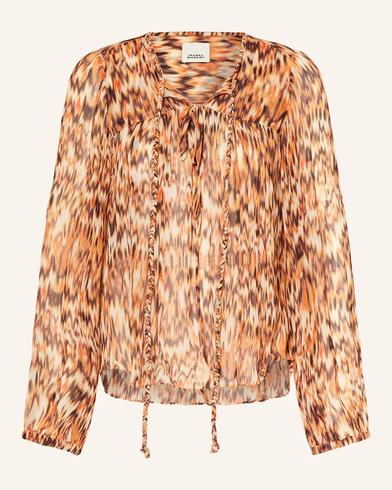 Isabel Marant Blusenshirt AMETISSA aus Seide Orange