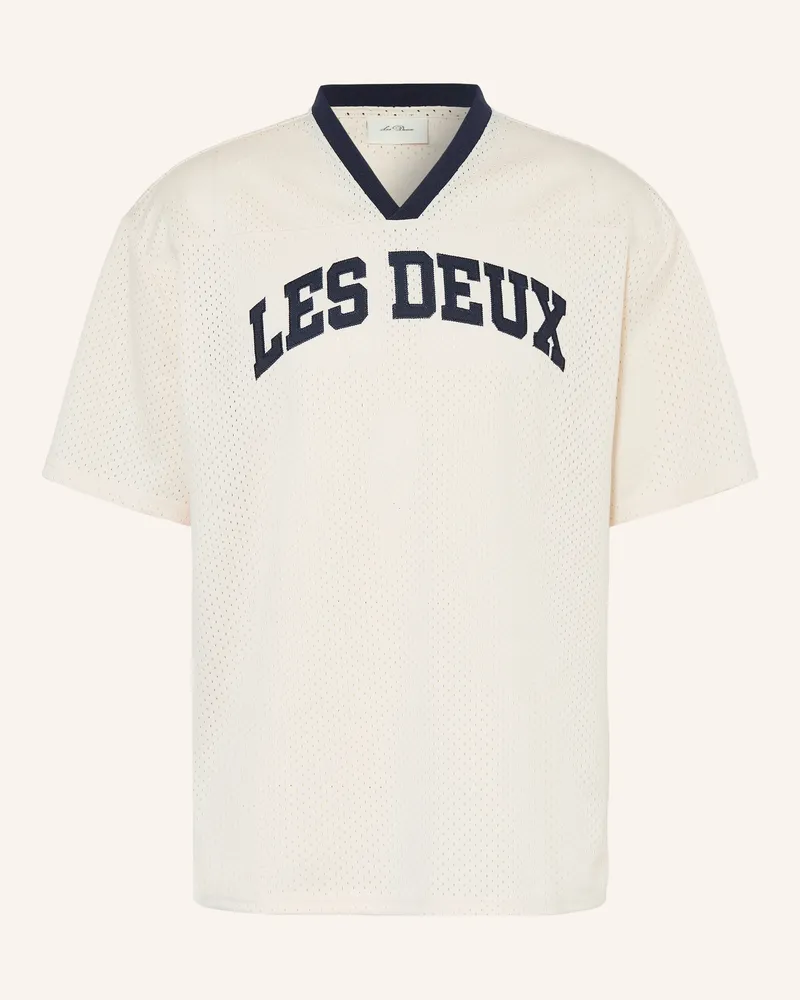 LES DEUX T-Shirt BRONSON aus Mesh Ecru