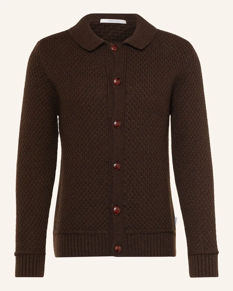 DISTRETTO12 Strickjacke Vermeer braun Braun