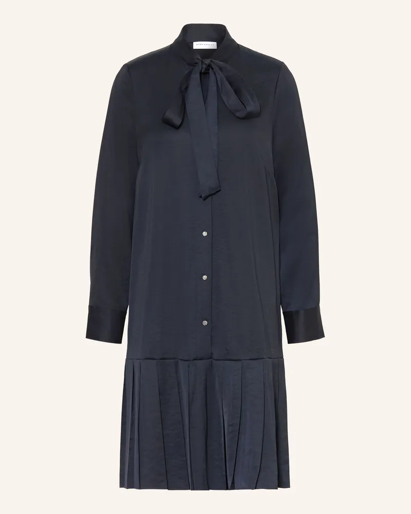 RINO & PELLE Schluppenkleid Roelien Mit Plissees blau Dunkelblau