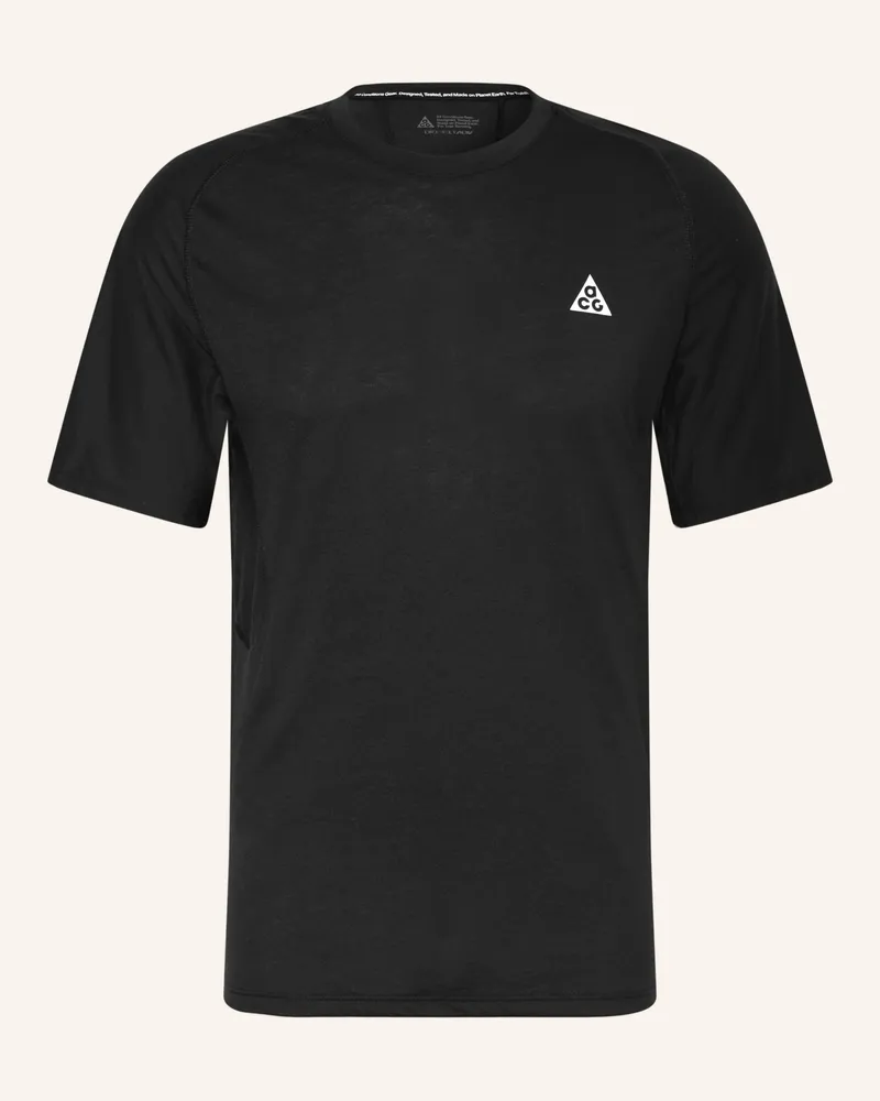 Nike T-Shirt ACG SOLAR CHASE im Materialmix Schwarz