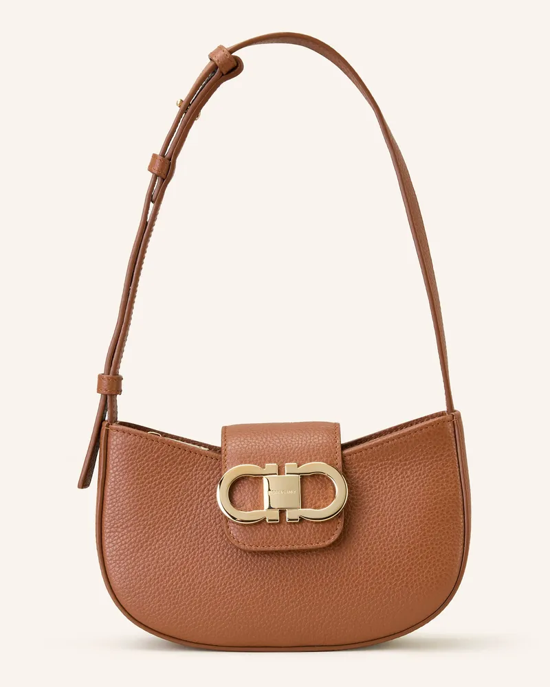 Ferragamo Handtasche GABRY MINI Cognac