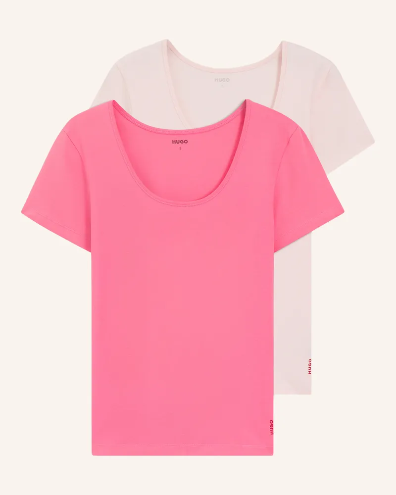 HUGO BOSS Unterwäsche Top Twin T-Shirt Rn Regular Fit pink Hellrosa