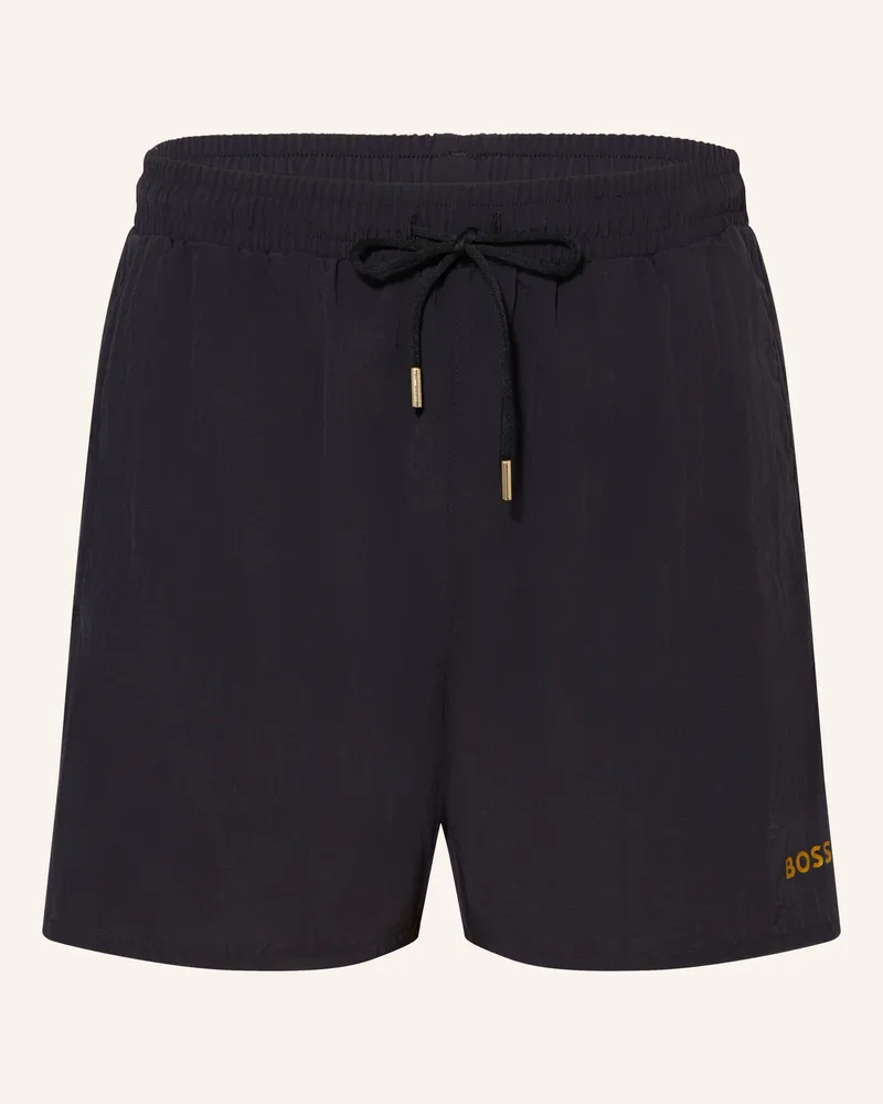HUGO BOSS Badeshorts Ole schwarz Schwarz