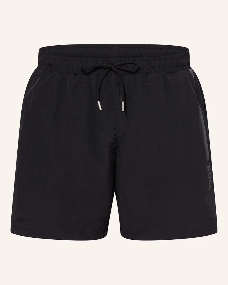 HUGO BOSS Badeshorts Ole schwarz Schwarz