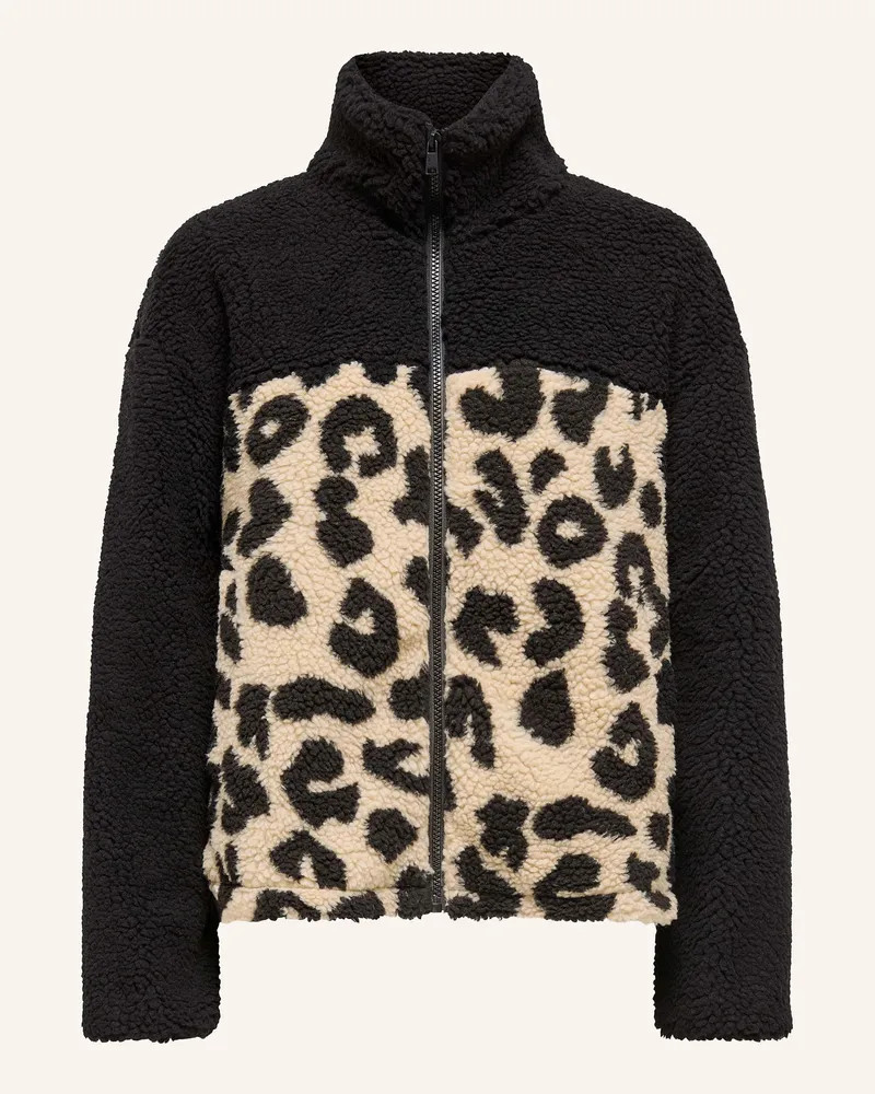 only Teddyfell-Jacke Schwarz