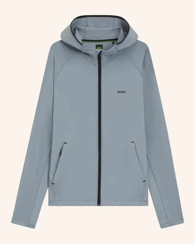 HUGO BOSS Trainingsjacke SICON ACTIVE Dunkelgrau