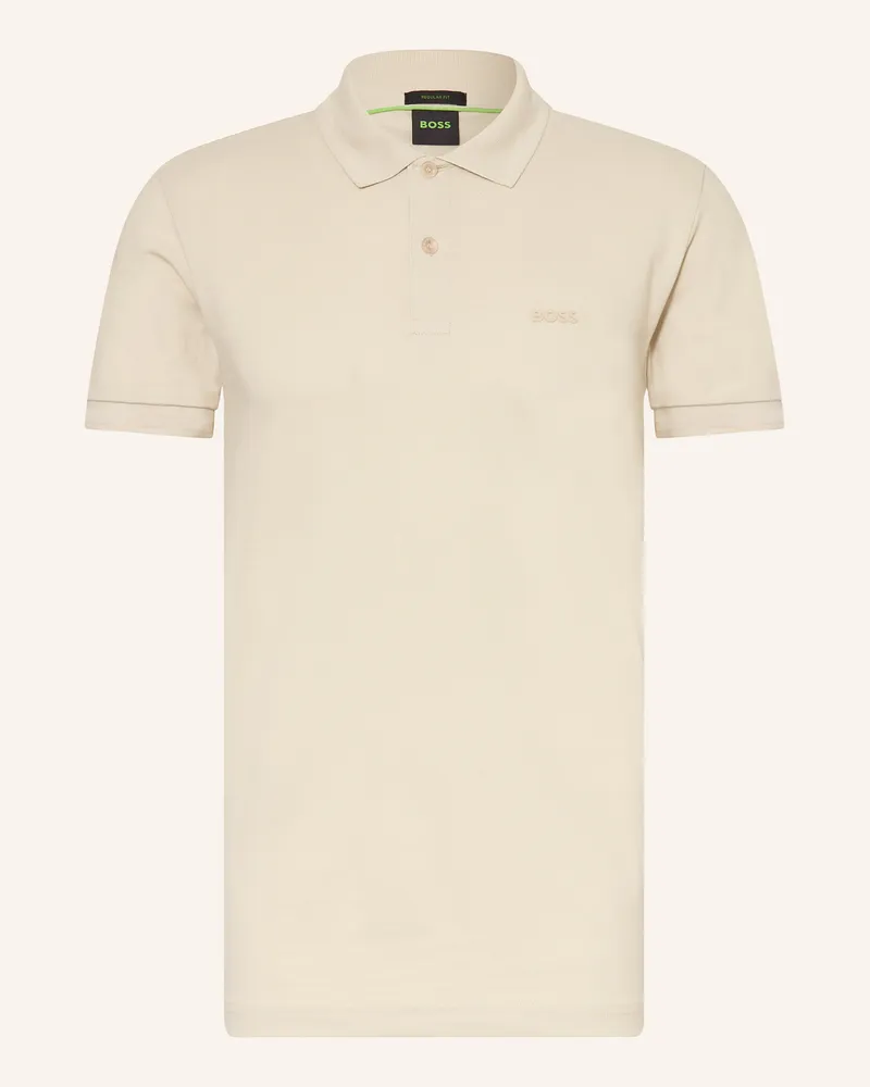 HUGO BOSS Piqué-Poloshirt Pio gruen Ecru