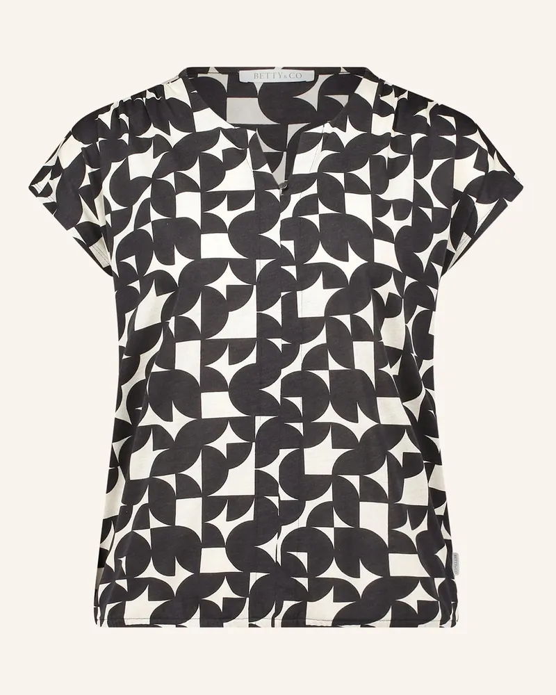 Betty Barclay Blusenshirt Mit Gummizug schwarz Schwarz