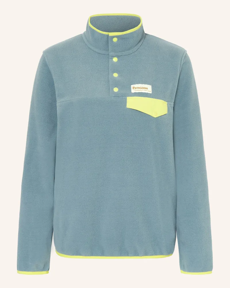 Patagonia Fleece-Troyer Snap blau Petrol