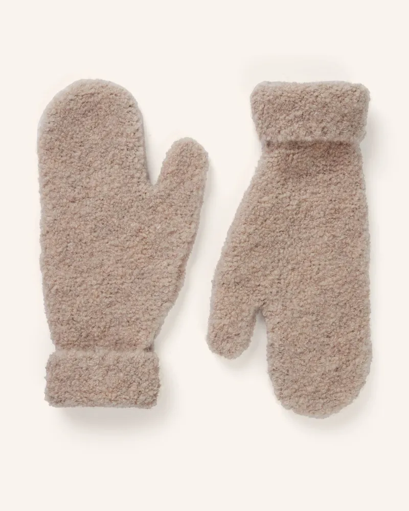 Marc O'Polo Teddyfell-Fäustlinge Beige