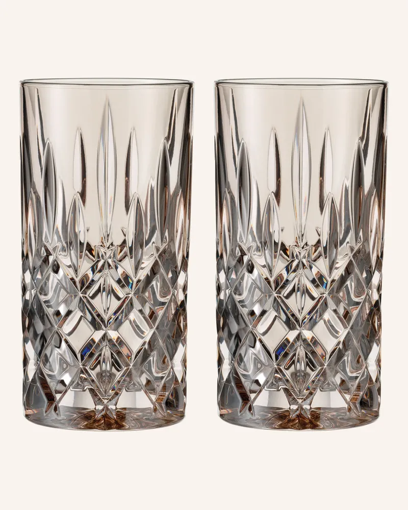 Nachtmann 2er-Set Longdrinkgläser Noblesse beige Rosé