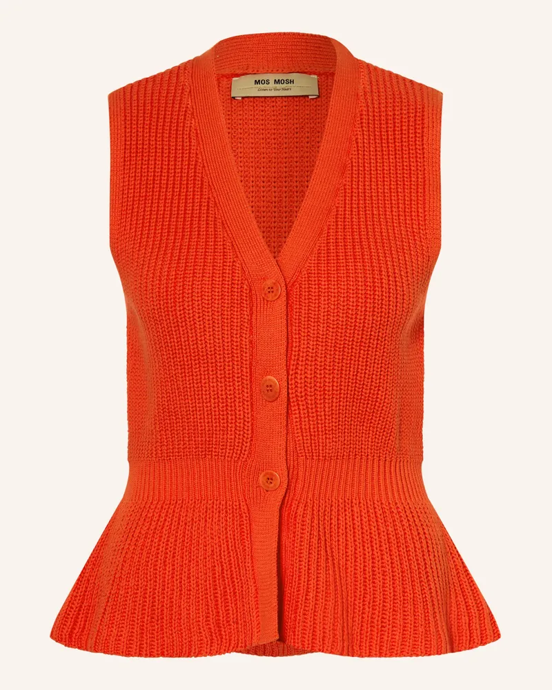 Mos Mosh Strickweste MMHERBI Neonrot