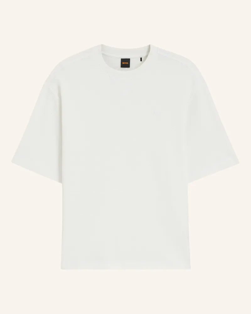 HUGO BOSS T-Shirt TE_WAFFLE_Z Relaxed Fit Beige