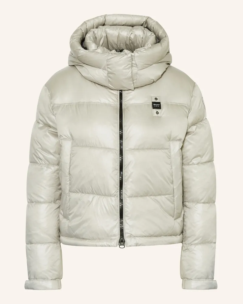 Blauer Steppjacke GLORIA mit DUPONT™ SORONA®-Isolierung Hellgrau