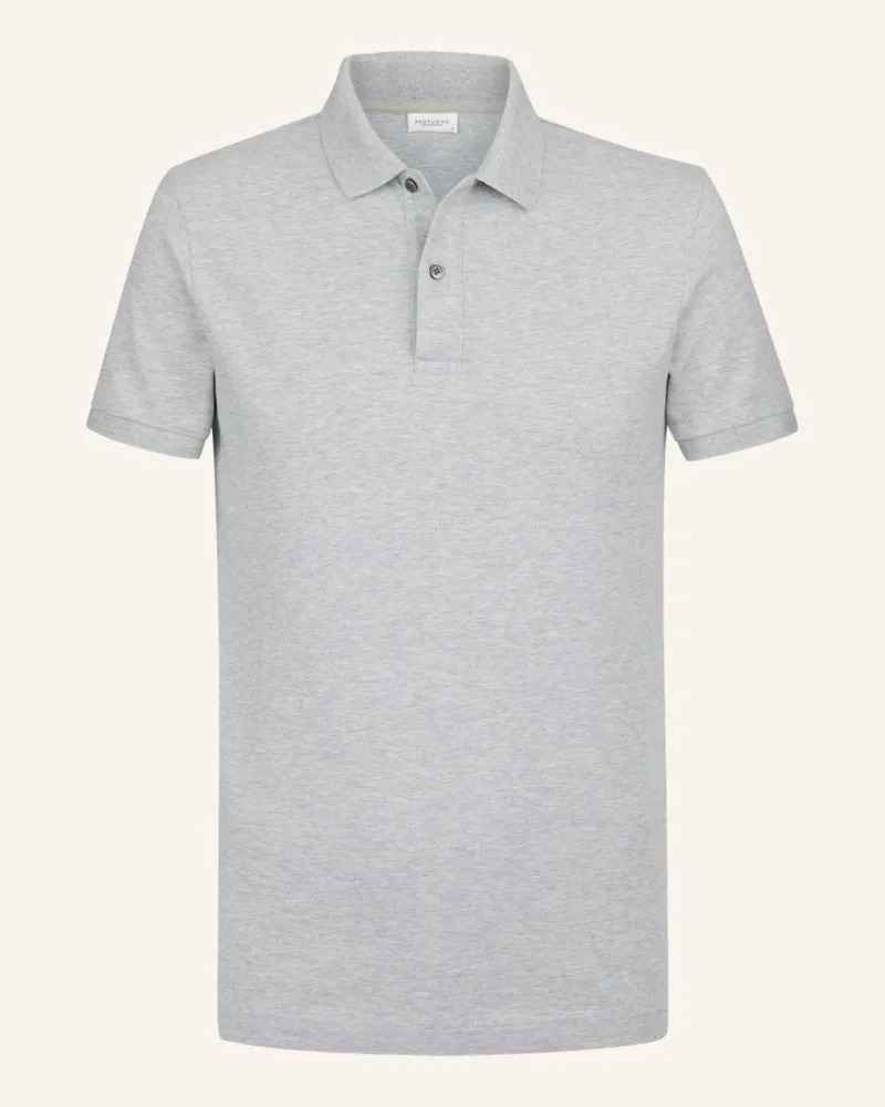 Profuomo Polo Kurzarm grau Grau