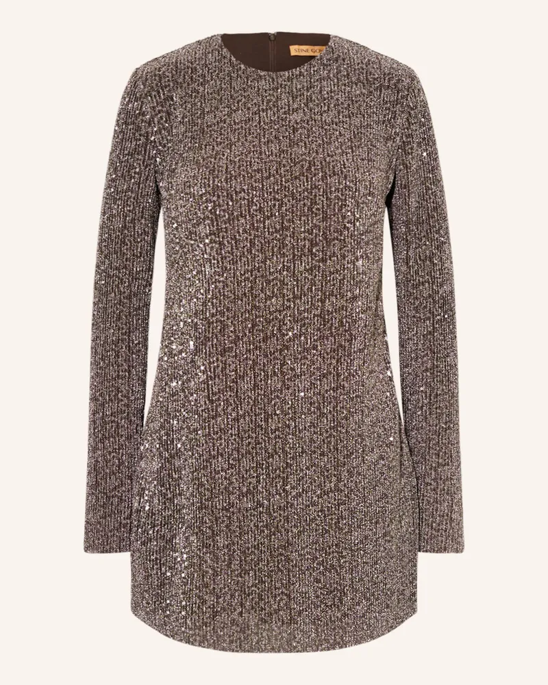 Stine Goya Blusenshirt ODIS mit Pailletten Dunkellila