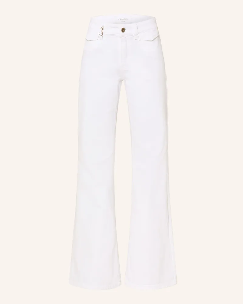 Cambio Flared Jeans Fabienne weiss 5113