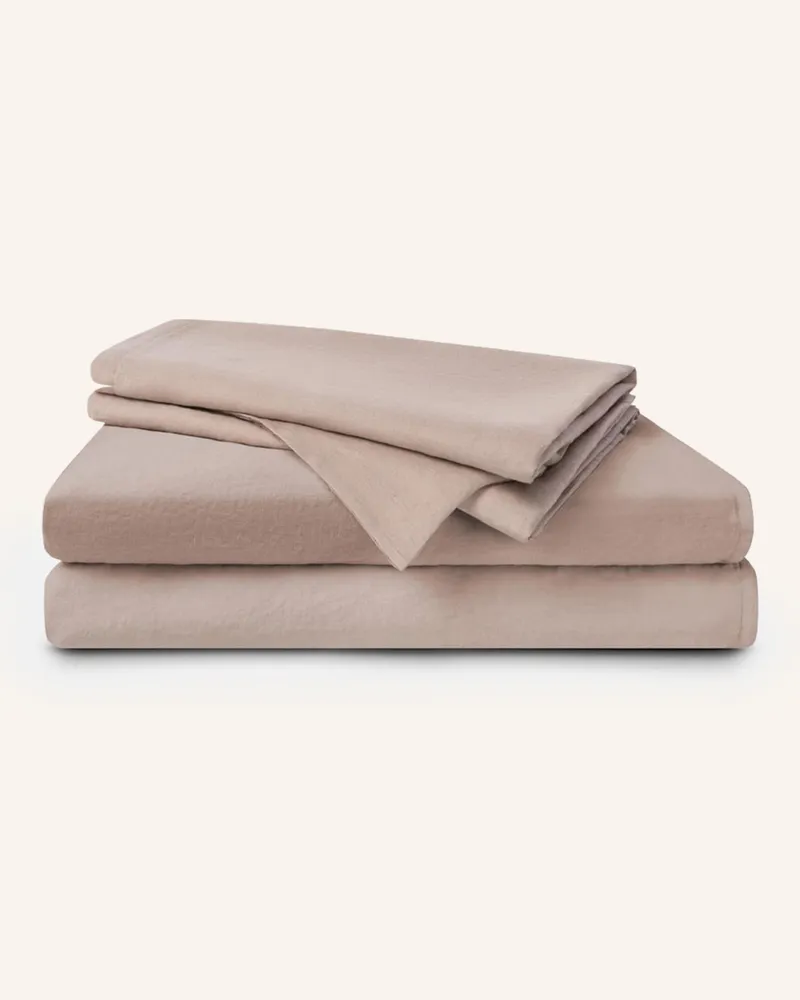 ROYFORT Bettwäsche-Set LEINEN Taupe