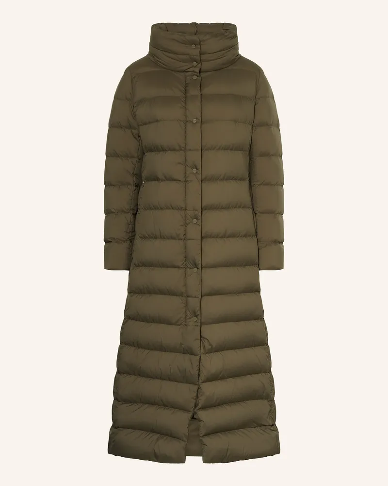 Herno Daunenmantel mit abnehmbarer Kapuze Oliv