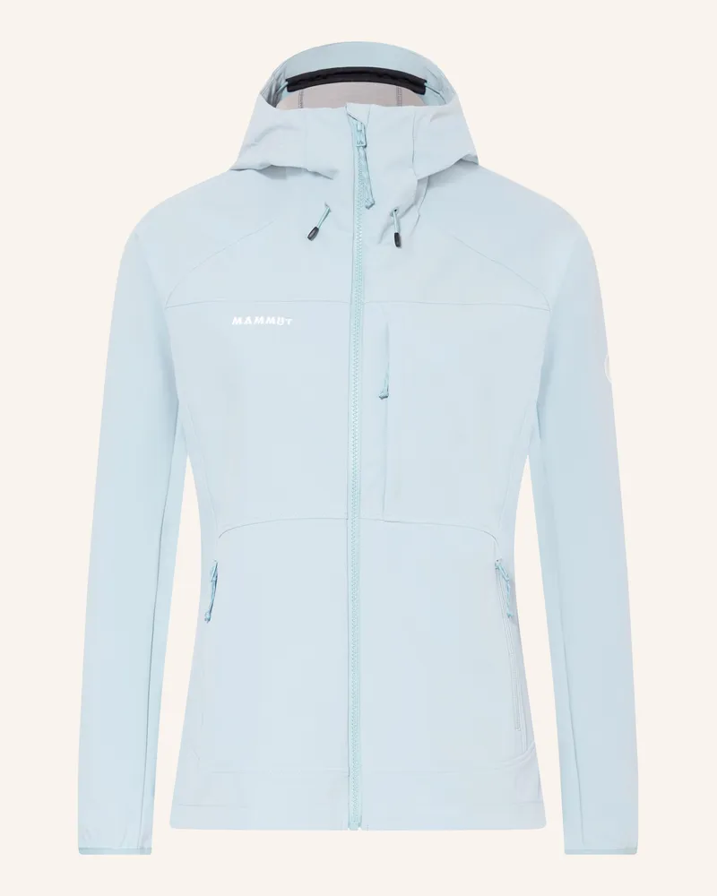Mammut Softshell-Jacke ULTIMATE COMFORT SO HOODED Hellblau