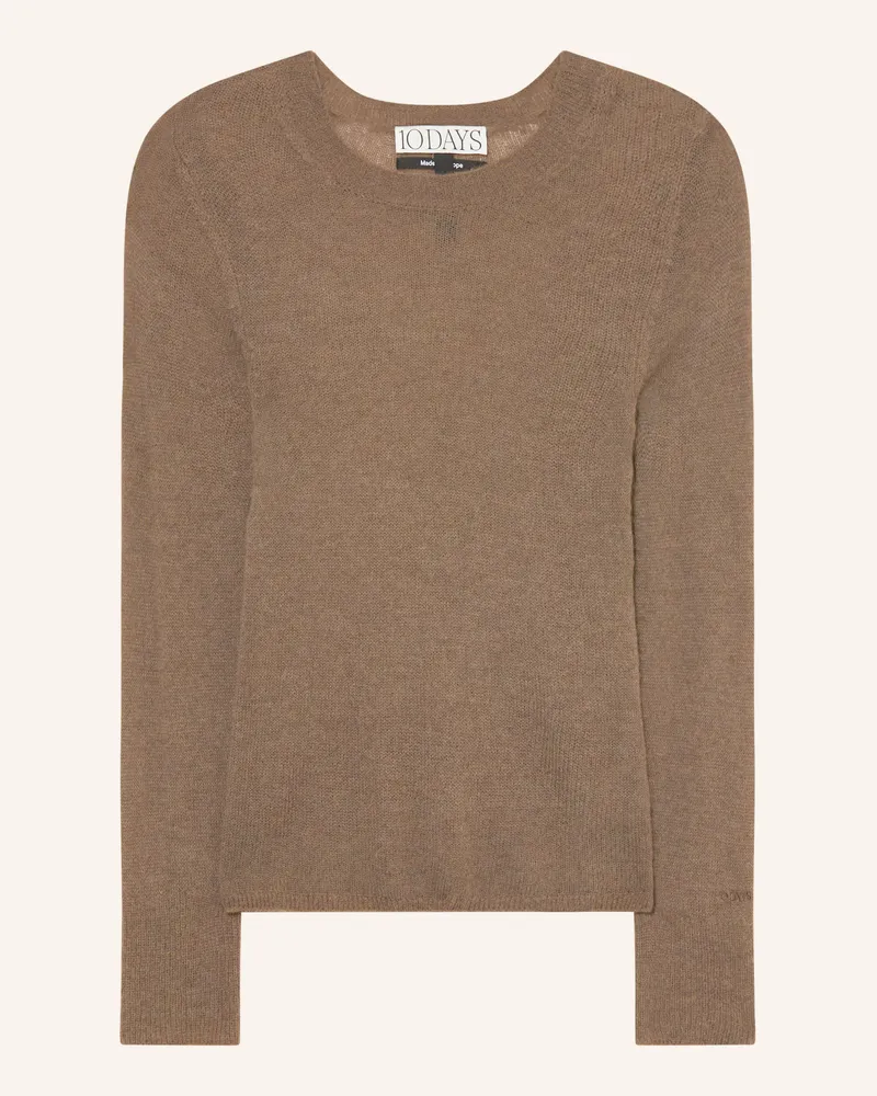 10Days Pullover Mit Alpaka braun Khaki