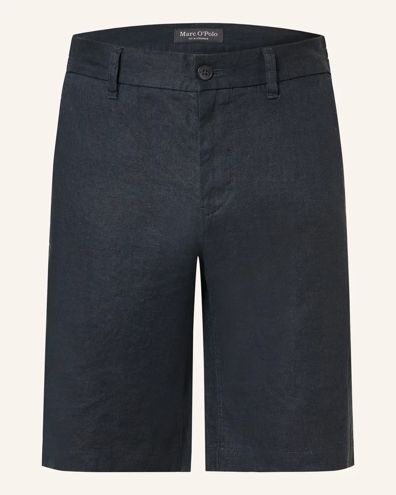Marc O'Polo Leinenshorts Reso Jogger Regular Fit blau Dunkelblau