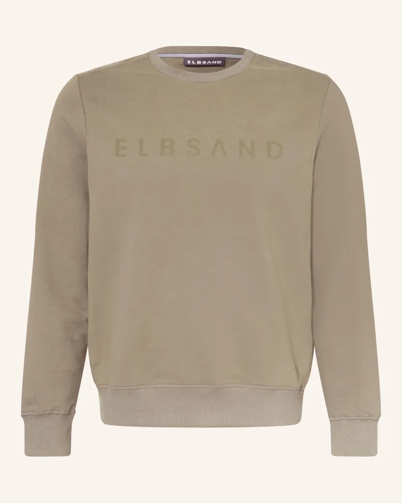 ELBSAND Sweatshirt Jaris Regular Fit gruen Oliv